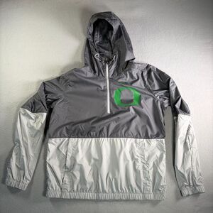 Oregon DUCKS Football TEAM ISSUED Nike 1/4 Zip  Windbreaker JACKET      Men's  S